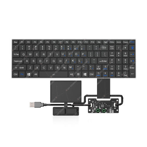 パネル設置用キーボード - K-TEK-V340KP-FN-BL-FC-SC-ANA-151B-DWP+TP85+2K - Key Technology China Limited - シザースイッチ / 103キー / タッチパッド付き