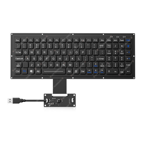パネル設置用キーボード - K-TEK-M315KP-FN-BL-FC-KC-ML - Key Technology China Limited - カーボンコンタクト / 102 キー / 宇宙産業用