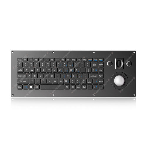 パネル設置用キーボード - K-TEK-V405-OTB-AVR-RM-FN-BL-FC-SC-ANA-151B-BT - Key Technology China Limited - シザースイッチ / マウスキー2つ付き / 86キー