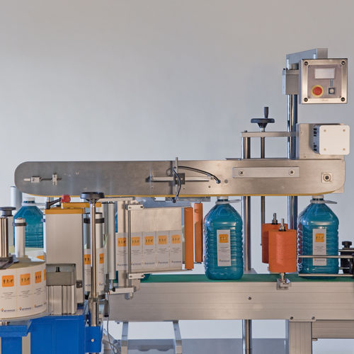 全自動ラベル自動貼付機 - System 5 - Etipack - ボトル用 / 化学製品 / 缶