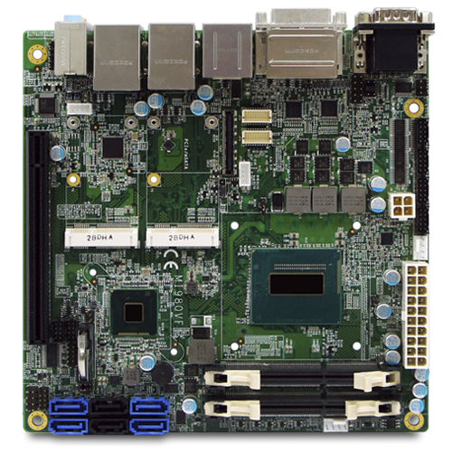 Mini-ITXマザーボード - MI980 - IBASE TECHNOLOGY - Intel® Core™ i シリーズ / Intel® QM87 / Intel®