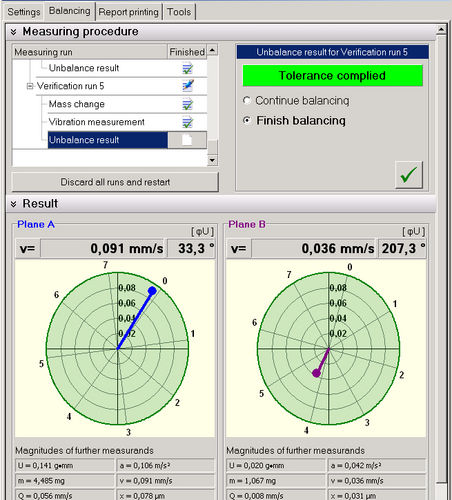 インターフェイスソフトウェア - VM-BAL - Metra Mess- und Frequenztechnik in Radebeul e.K. - 釣り合い / 器具