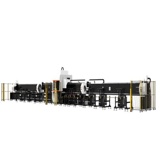 ファイバーレーザー切断機 - Mega4 series - Golden Laser Co., Ltd - 金属用 / 管 / 建築機械用
