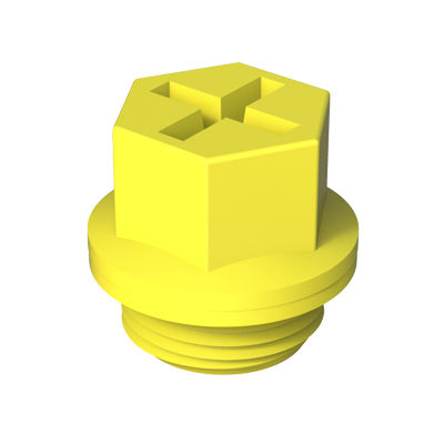 六角形栓 - DTRO - ISC PLASTIC PARTS - ねじ式 / プラスチック製 / 保護用