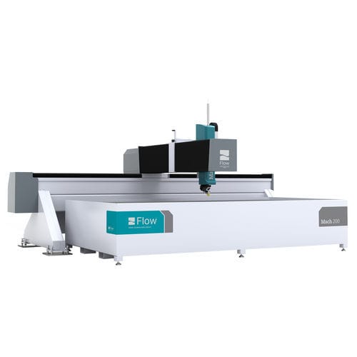 研磨式ウォーター ジェット切断システム - Mach 200 series - Flow Europe GmbH - Flow Waterjet Europe - 3Dウォーター ジェット式 / アルミニウム用 / 銅用