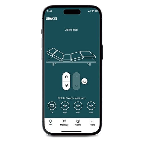 ベッド調整用モバイルアプリケーション - Bed Control&trade; - LINAK - アクチュエータ用 / Android / iOS