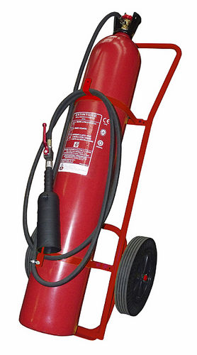 ガス(CO2)消火器 - 50 kg, 233B | CO250000 - Pii Srl - 車輪付き