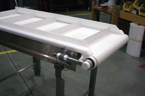 チェーンコンベヤー - 7600 series - DORNER - 横型 / 輸送用 / ステンレススチール製