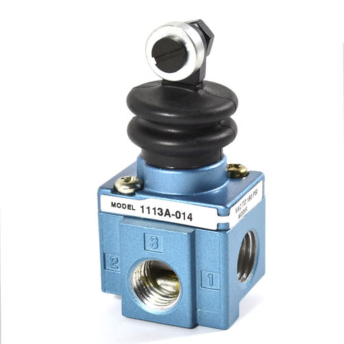 ポペット空気圧方向制御弁 - 1100 series - MAC Valves - レバー式 / プッシュ式ボタン / 機械式