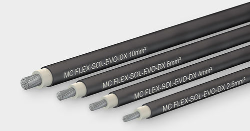 電力電力ケーブル - Flex-Sol-Evo DX series - Stäubli Electrical Connectors AG/ストーブリ - 絶縁 / 光起電用途用 / ポリオレフィン製絶縁体