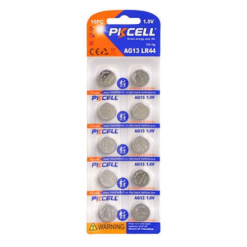 アルカリバッテリー - AG13 - Shenzhen PKCELL Battery Co. Ltd - 円形 / CE / UL