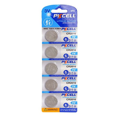 リチウムマンガン酸化物バッテリー - 2016 - Shenzhen PKCELL Battery Co. Ltd - 円形 / CR / 3ボルト