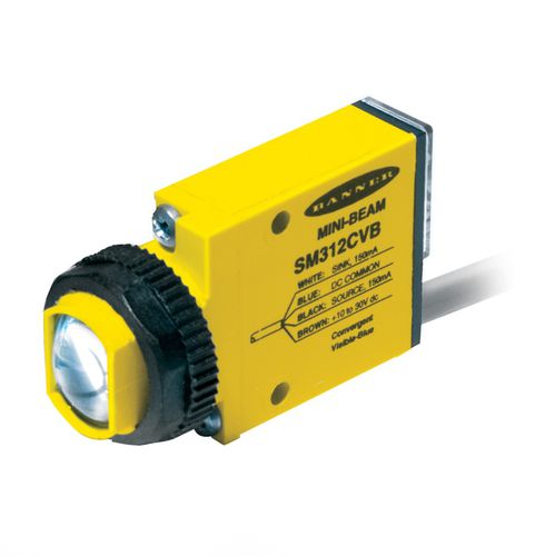 直反射光電センサ - MINI-BEAM SERIES - BANNER ENGINEERING CORP./バナーエンジニアリング - 偏光後方反射 / 柵タイプ / 長方形