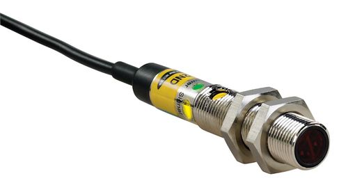 再帰反射光電センサ - M12 SERIES - BANNER ENGINEERING CORP./バナーエンジニアリング - 円筒 / 赤色照明 / コンパクト