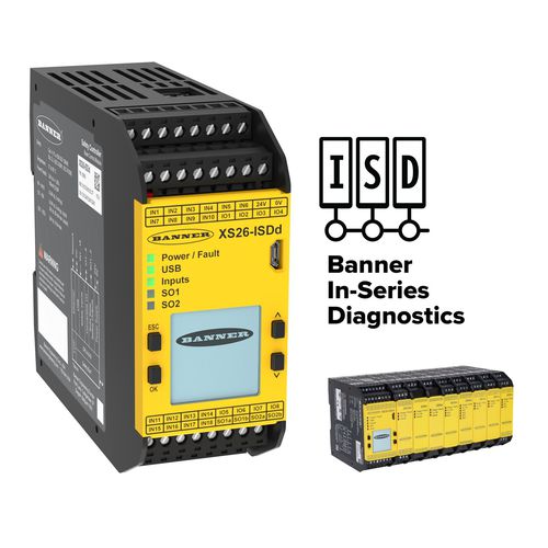 安全用制御ユニット - XS26 Series - BANNER ENGINEERING CORP./バナーエンジニアリング - プログラム可能