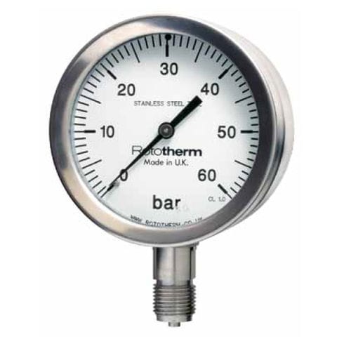 ダイヤルゲージ - SPG series - British Rototherm Co. Ltd - ねじ式 / NPT 1/2 / ステンレススチール製