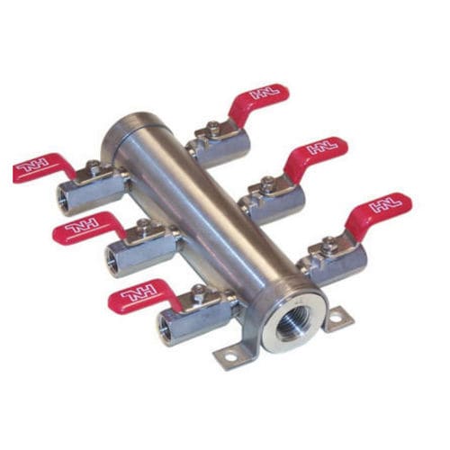 マルチチャンネルマニホールド - 910 - British Rototherm Co. Ltd - ステンレス製 / ガス用 / 分配