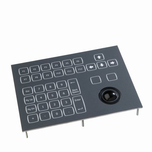 パネル設置用キーボード - KSTC36F1 series - NSI - メカニカルキー / 36キー / トラックボール付き