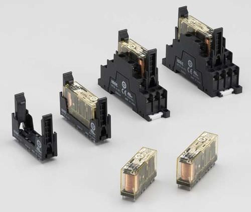 DC電気機械式継電器 - RF1V series - IDEC - DINレール / ガイドコンタクト付