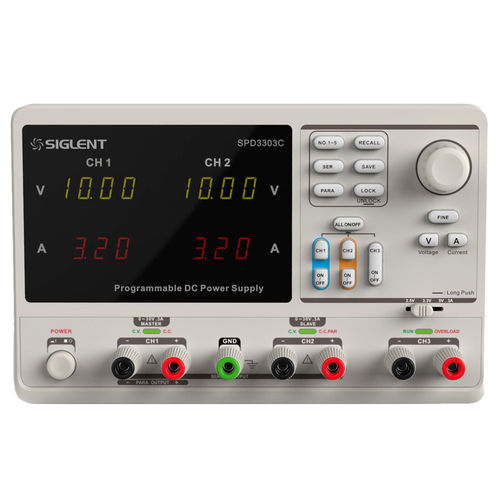 卓上電源 - SPD3303C  - Siglent Technologies Co., Ltd - AC/DC / トリプル出力 / 調節可能