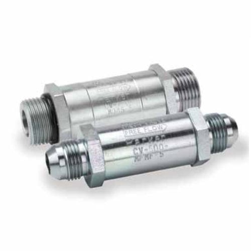 安全弁逆止弁 - CV series - Parker Quick Coupling Division - オス / 低圧 / スチール製