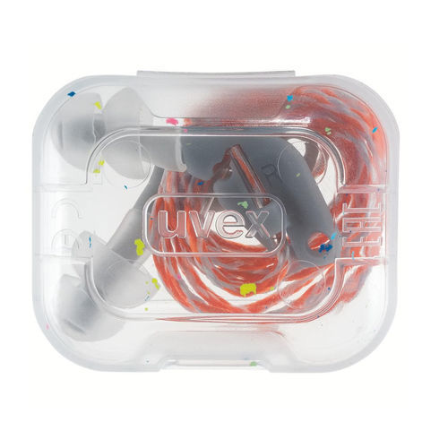 再使用可能防音キャップ - XACT-FIT - UVEX - プラスチック製 / 細紐付