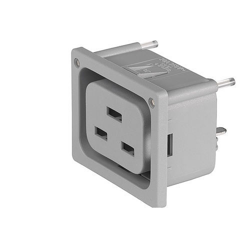 電源コネクター - 4797-5 - SCHURTER - スナップ式 / 熱可塑性樹脂製 / IP40