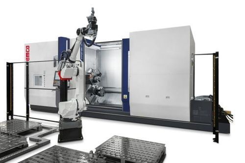 除荷ロボットセル - EMCO GmbH - 積載用 / 測定用 / 複合工作機械用