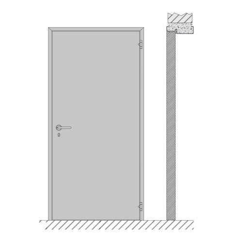 ヒンジ付きドア - HEINEN SONDERMASCHINENBAU Neustadt GmbH - スチール製 / PVC / 屋内用
