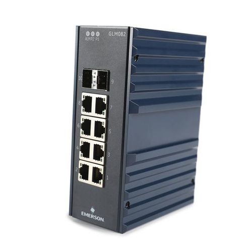 管理型イーサネットスイッチ - IC086GLM082 - Emerson - 10 ポート / ギガビットイーサネット / ProfiNet