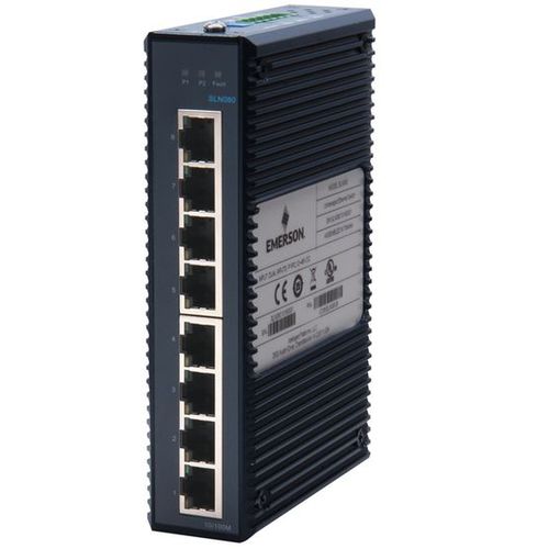非管理型イーサネットスイッチ - IC086SLN080 - Emerson - 8 ポート / 10/100BaseT(X) / 冗長