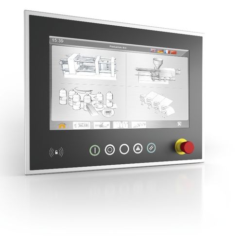ステンレススチール製HMI - B&R Industrie-Elektronik - 抵抗タッチスクリーン / 投影容量方式タッチスクリーン / マルチタッチパネル
