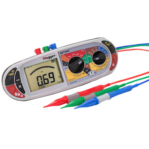 電圧試験機 - MFT1845 - MEGGER/メガー - 位相順序 / 残留電流 / ループ インピーダンス