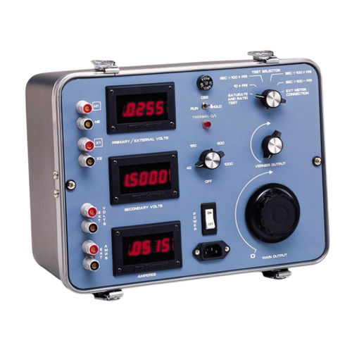 電流試験機器 - CTER-91 - MEGGER - 電圧 / 手動 / 変圧器