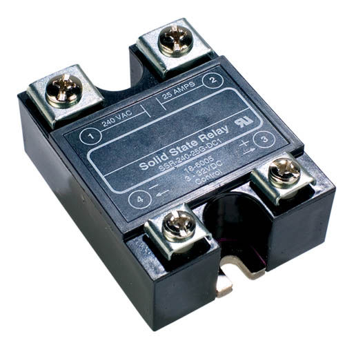 AC固体継電器 - Watlow Electric Manufacturing Company - コンパクト / 単相 / DINレール