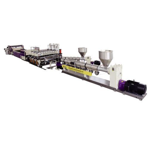 3層押出しライン - JWS130(80)-1320 - Jwell Extrusion Machinery Co., Ltd., Shanghai - パネル / PP用