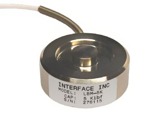 圧縮ロードセル - 0.125 - 250 kN | LBM series  - Interface, Inc. - ボタン型 / 歪みゲージ / 静電容量式