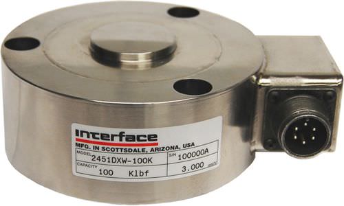 圧縮ロードセル - 50 - 200 kN | 2451, 2461 - Interface, Inc. - ボタン型 / ステンレススチール製 / 小型