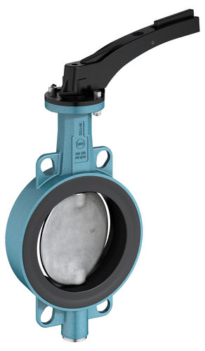 バタフライバルブ - Z 011-AS - EBRO ARMATUREN Gebr. Bröer GmbH - レバー / ウェハー / プール用