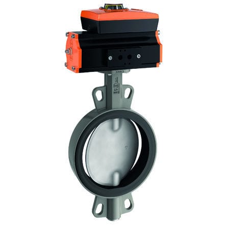 バタフライバルブ - Z 411-A - EBRO ARMATUREN Gebr. Bröer GmbH - 空気操作 / 調整用 / 遮断