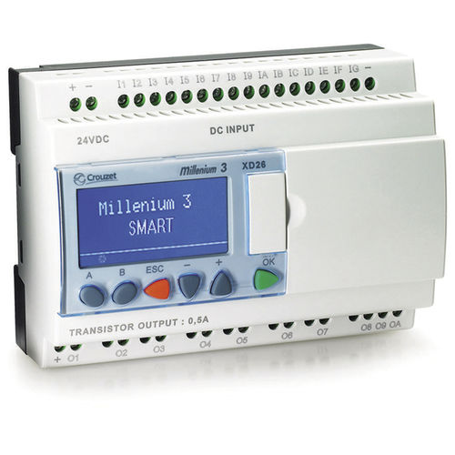 DINレールPLC - XD series - Crouzet - 伸長可能入出カード付 / アナログインプット / デジタルアウトプット