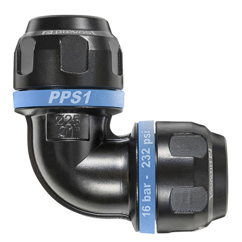 アルミニウム製配管エルボー - PPS1 - 9C - Prevost - 空気輸送用 / 90°
