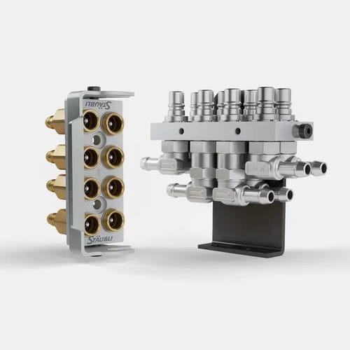 油圧式マルチ結合器 - SMI multi-couplings Temperature control - Stäubli Fluid Connectors/ストーブリ