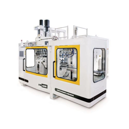 押出しブロー成型機 - HE550S - MECCANOPLASTICA GROUP - 化粧品産業用 / 包装産業用 / 製薬用途