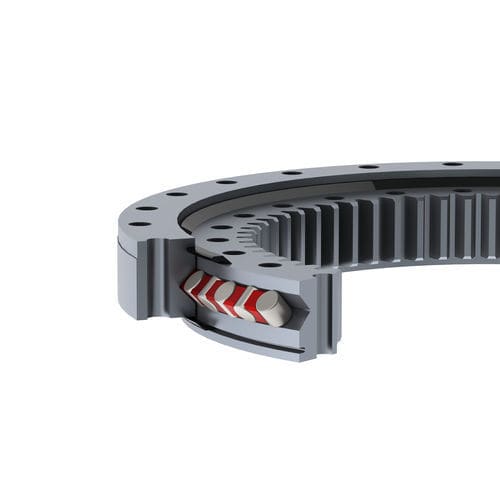 クロスローラー旋回輪 - Crossed roller series - DEFONTAINE - ROLLIX - 内歯形 / 単列 / 公共工事、掘削機、クレーン用