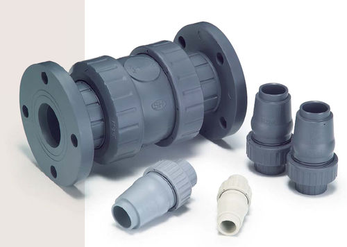 ボールチェックバルブ - JB series - Shie Yu Machine Parts Industrial Co., Ltd. - フランジ取り付け / ねじ式 / PVC