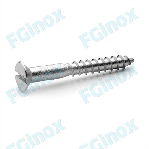 木材ねじ - 2BF2512 - FG INOX - 皿頭 / すりわり / ステンレススチール製