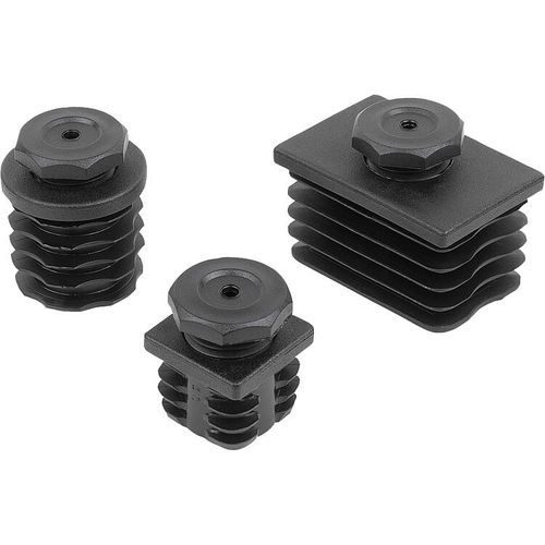 アジャストメント栓 - 27799-05 series - norelem - Éléments standard mécaniques - 円形 / フィン付き / 長方形