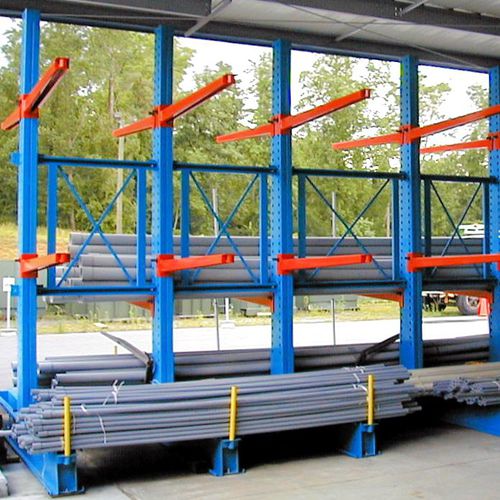 片持ちラック - ISO9001, ISO14001 | UN-CR121304 - Nanjing fuyuan technology co.,ltd - 重荷重用 / パイプ用 / 溶融亜鉛メッキ鋼製
