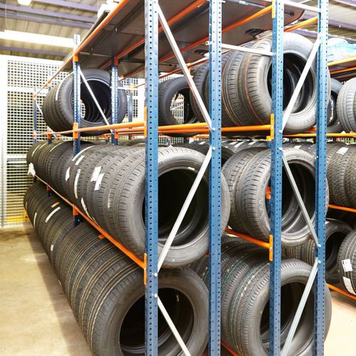 オーダーメイドラック - ISO9001,ISO14001,CE - Nanjing fuyuan technology co.,ltd - パレット / タイヤ用 / スチール製
